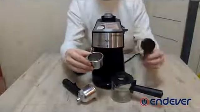 Кофеварка рожкового типа ENDEVER Costa-1050 смотреть онлайн
