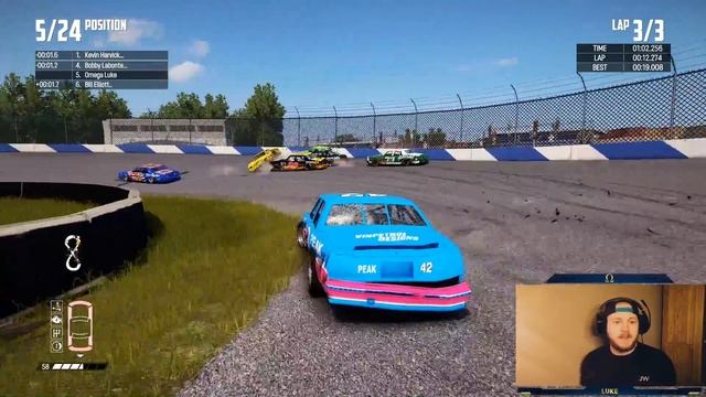 NASCAR Figure of 8 CARNAGE | Wreckfest | Nascar Legends mod смотреть онлайн