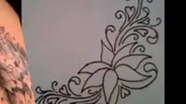 Flower tattoo design смотреть онлайн