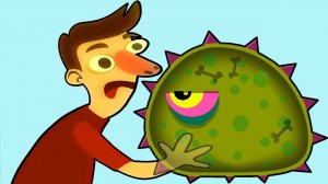 Суровый ЛИЗУН ГЛАЗАСТИК съедает все вокруг! Игра Tales from Space Mutant Blobs Attack с ПАПУЛЕЙ
