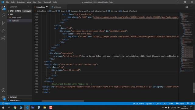 Уроки Bootstrap 5 - Footer, заканчиваем курс смотреть онлайн