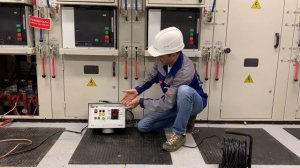 Испытание кабеля ААБл 3х240 прибором СКАТ-70 (Аппарат высоковольтный испытательный)