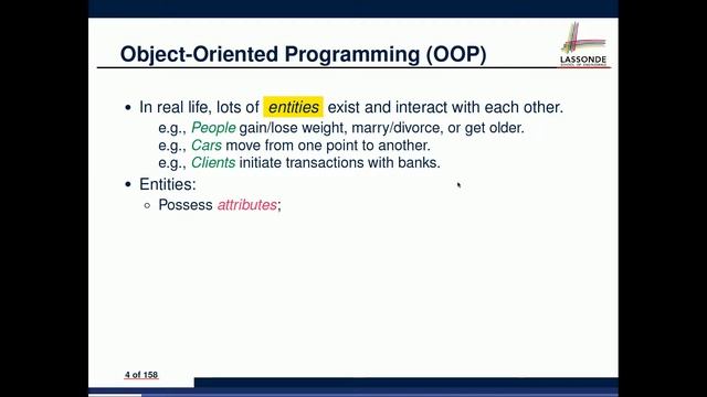 14 Object Orientation (entities, classes, attributes, behaviour) смотреть онлайн