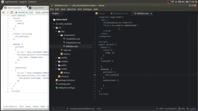 Stack MEVN - Vuejs, Nodejs, Express y Mongodb, Webpack Clase 8 PUT y DELETE смотреть онлайн