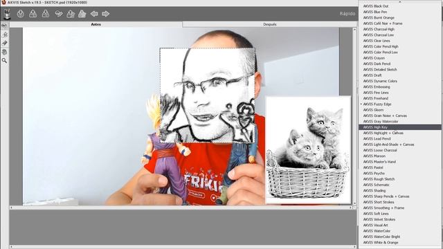 Photoshop | CONVERTIR FOTO EN DIBUJO con AKVIS Sketch смотреть онлайн