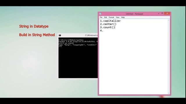 #12 Basics of Python for Beginners - String - Datatype in python (part -3) смотреть онлайн