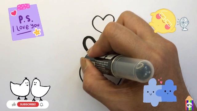 How To Draw a Love Sign | рисование знака любви для детей | Bolalar uchun sevgi belgisini chizish смотреть онлайн