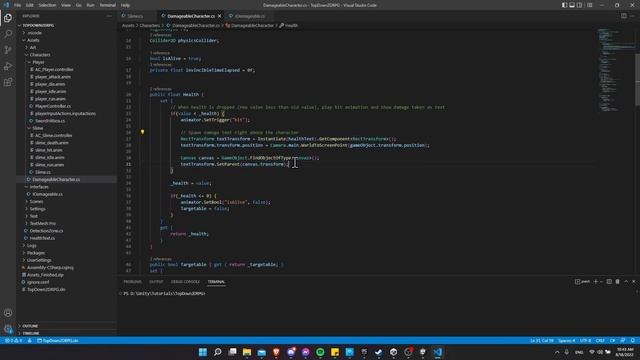 Apply Damage and Knockback to Enemies or Players in Unity 2022 2D Action RPG Tutorial смотреть онлайн