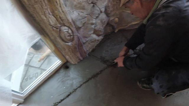 как сделать полы в беседке в виде декоративного камня. арт бетон. мастер класс смотреть онлайн