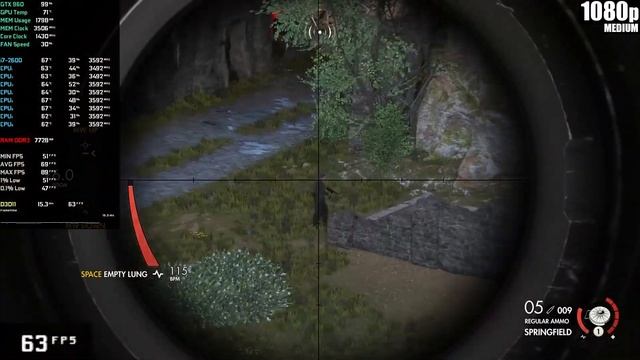 Sniper Elite 4 | 1080p | (GTX 960 | i7-2600 | 16 GB RAM) смотреть онлайн
