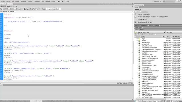 Curso JavaScript desde 0. JQuery VII. Cambiando atributos CSS I. Vídeo 35 смотреть онлайн