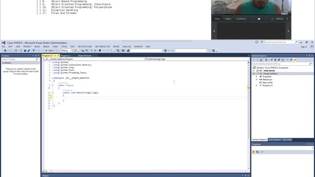 Aula 02 - PHP2C# - A LINGUAGEM C# (PARTE 1) смотреть онлайн