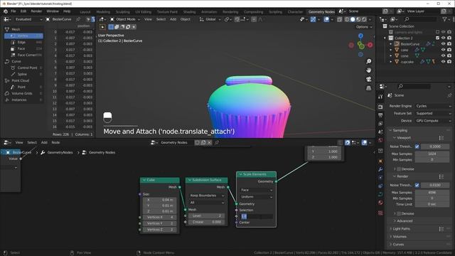 Frosting with Geometry Nodes, Piped Whipped Cream and Ice Cream || Blender 3.2 смотреть онлайн