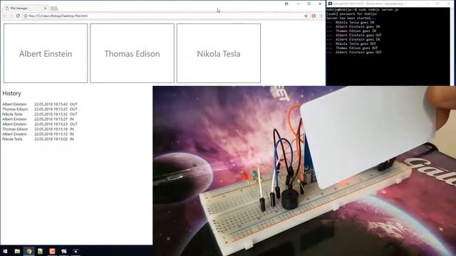 RFID Attendance System (ESP8266 WiFi) смотреть онлайн