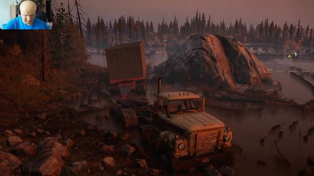 Вытащил застрявший в болоте прицеп💯😜😝 (SnowRunner) смотреть онлайн