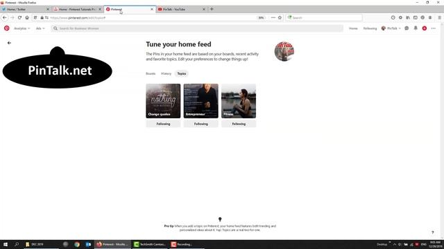 Tune Pinterest Home Feed - PinTalk.net Pinterest Tutorials