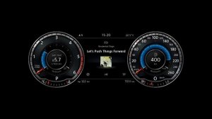 Цифровая панель приборов от VW 2015