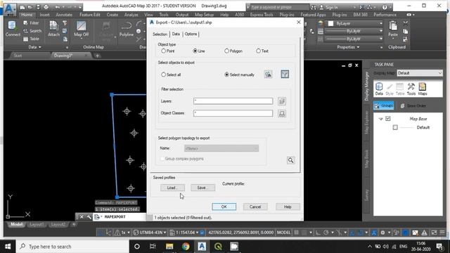 AutoCAD Map 3D - Export AutoCAD Geometries into ESRI ShapeFile (.shp) смотреть онлайн