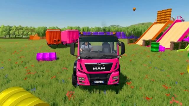 LOAD AND TRANSPORT HELICOPTERS AND TANKS WITH MAN TRUCKS - Farming Simulator 22 смотреть онлайн