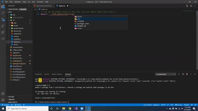 Angular Project add Bootstrap смотреть онлайн