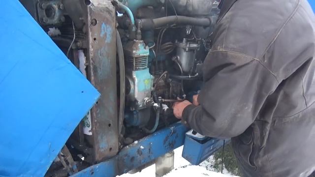 Трактор мтз 50 трудный пуск с пускача смотреть онлайн