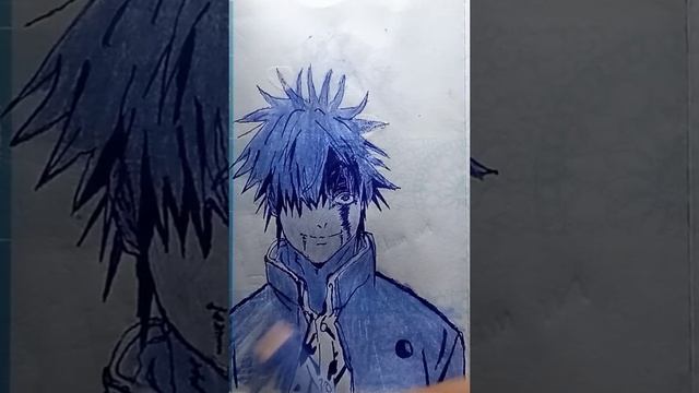 Drawing Gojo Satoru jutsu kaisen. смотреть онлайн