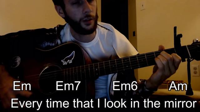 How to play Dream On by Aerosmith - A simple acoustic way смотреть онлайн