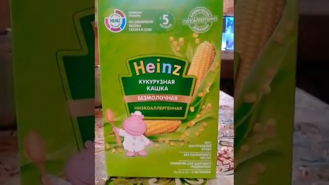 Heinz//Кукурузная кашка Безмолочная смотреть онлайн