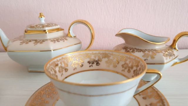 Красивые винтажные сервизы ручной работы. Фарфор. смотреть онлайн