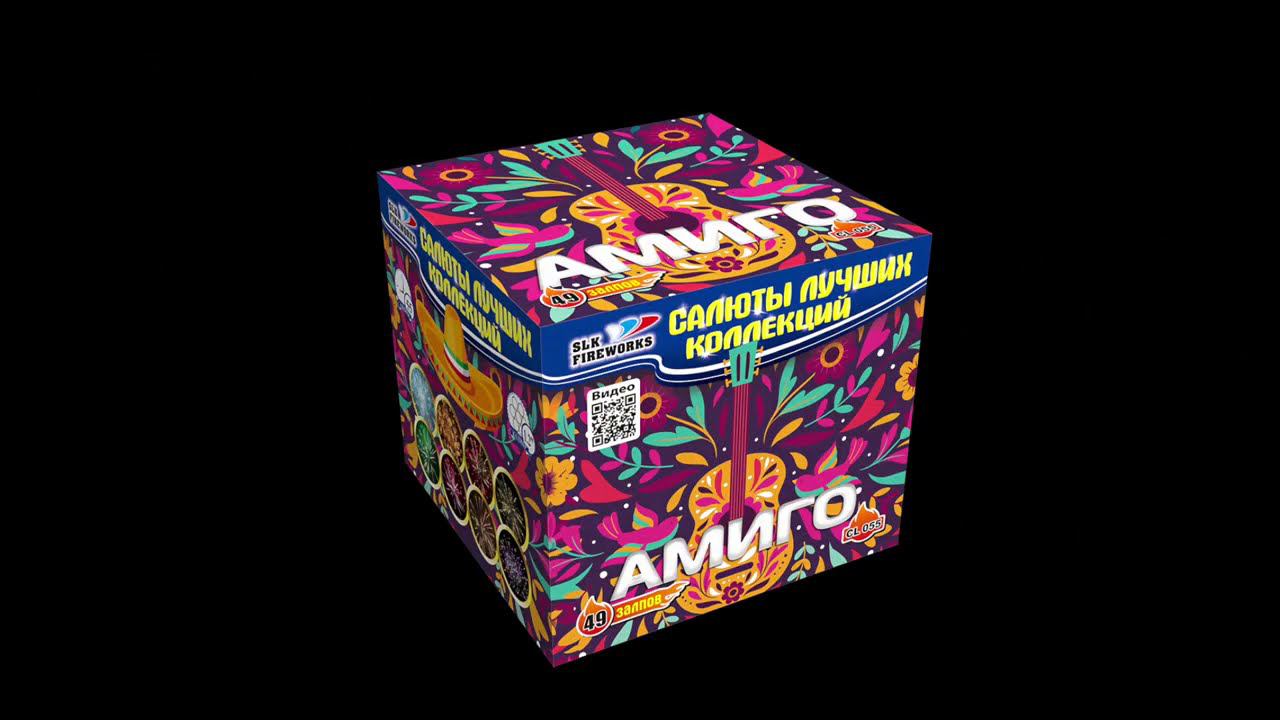 CL055 АМИГО (1,2х49) - КОЛОРЛОН, фейерверки и салюты в Новосибирске смотреть онлайн