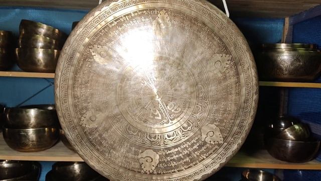 Гонг 50 см с этническим орнаментом смотреть онлайн