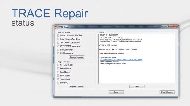 TRACE 700 TRACE Repair