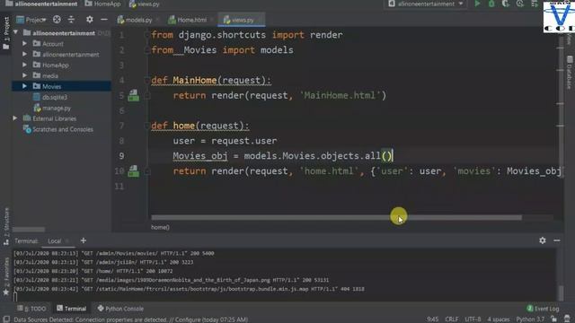 Django Movie Site Part 3 Models Store Data | Use Database To Store Movies | All In One Code смотреть онлайн