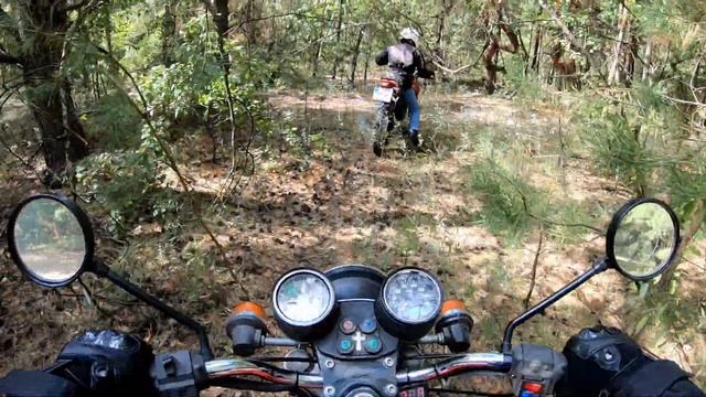 ЯВА 638 Поездка на Дачу по БЕЗДОРОЖЬЮ JAWA 350 638 смотреть онлайн