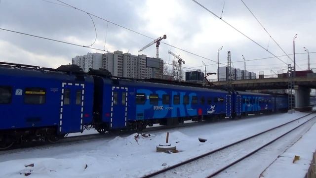 Электропоезд ЭП2Д-0082 "РЭКС" сообщением "Румянцево - Тула 1 Курская" (МЦД-2) смотреть онлайн
