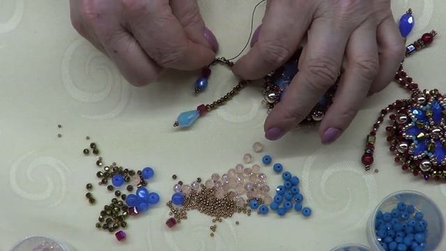 мастер-класс кулон для колье часть 4.