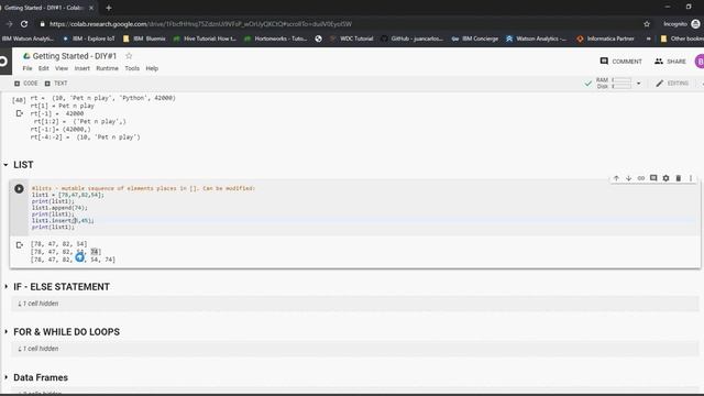 Python Basics with Google Colab - DIY-2b смотреть онлайн