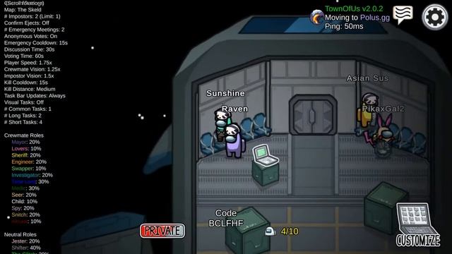 I learned how to HACK in Among Us!!! смотреть онлайн
