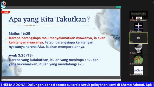 RENUNGAN PAGI SHEMA ADONAI " TEMA APA YANG MENGGANGGU MU ?? PDT DANIEL RUHKRISNO смотреть онлайн
