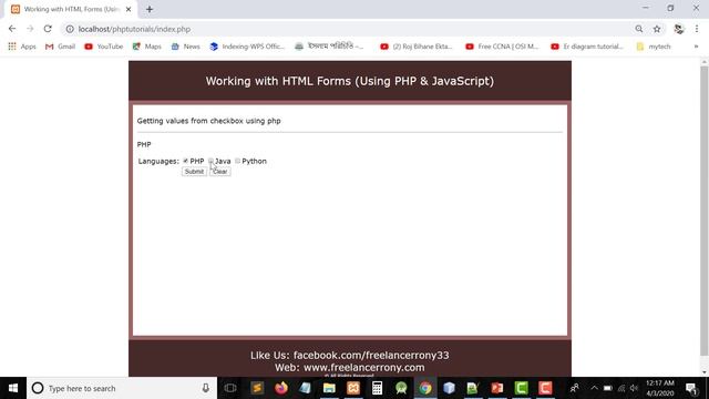 Working with HTML Forms in PHP [PART-3]: Getting checkbox value using php смотреть онлайн