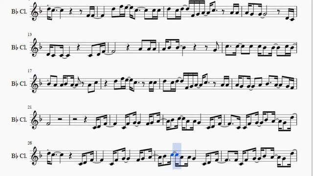 Clarinet Sheet Music: How to play Heal the World by Michael Jackson смотреть онлайн