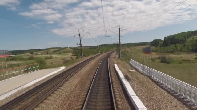 "Уяр - Иланская" из кабины машиниста смотреть онлайн