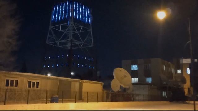 Подсветка телебашни в Благовещенске смотреть онлайн
