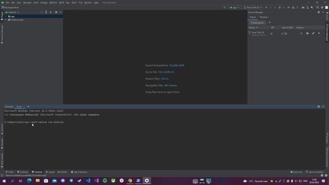 Как установить React Native на Windows 10 смотреть онлайн