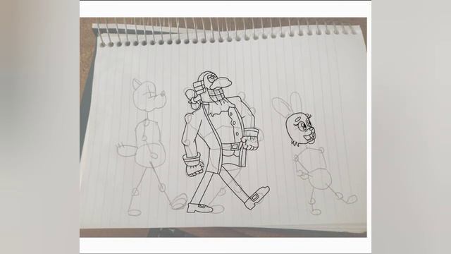 Dr. Livesey Walk X Ну, погоди (Well, Just You Wait) Speed Draw. #drliveseymeme #drliveseywalking