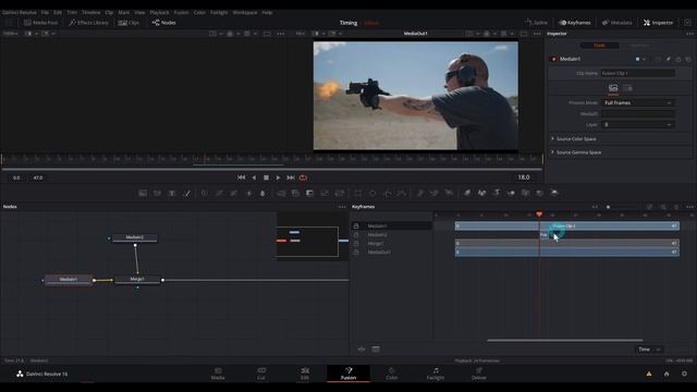 Adjust Timing In Fusion - DaVinci Resolve 16 Basics Tutorial смотреть онлайн