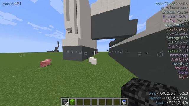 Автопостройка сооружений в minecraft | обзор impact смотреть онлайн