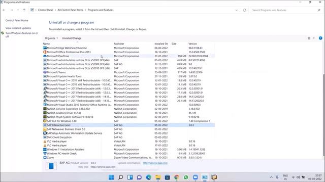 Uninstall SAP GUI File (SAP Logon Pad)-  Step By Step SAP Dr. Shail Singh