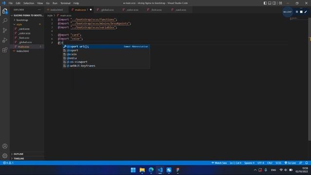 Create the simple website E-commerce using Bootstraps and Scss part 01 смотреть онлайн