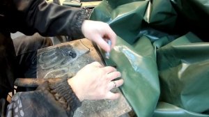 Установка люверсов на тент своими руками, без специальных приспособлений.